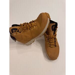 Nike Manoa Men's Leather Waterproof Mid Boots Wheat 454350-700 Size 14